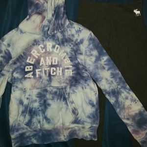 Abercrombie kids yoga pants and sweatshirt